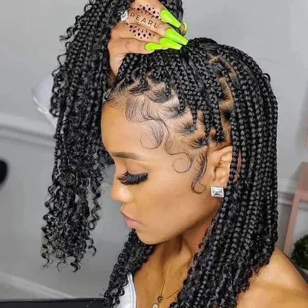 Medium Knotless Braids