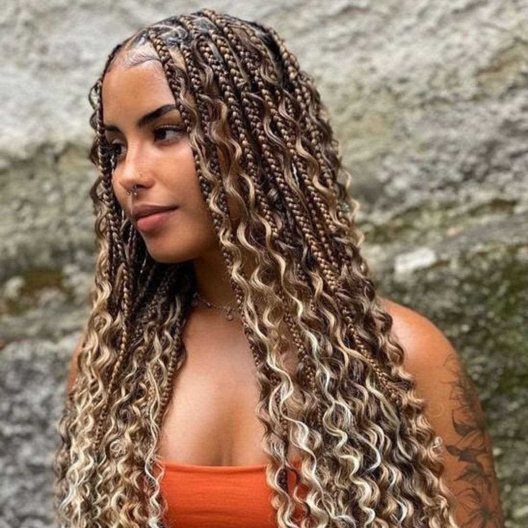 Medium Knotless Braids